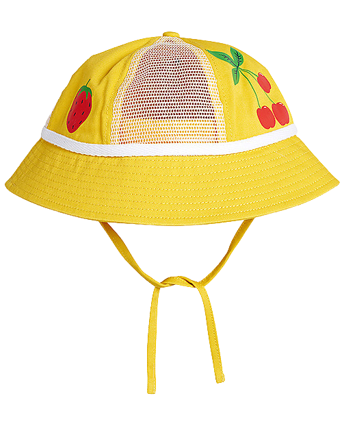 Solhatt - Mini Rodini Mesh Yellow - Stl.44/46 (4-9 Mån)